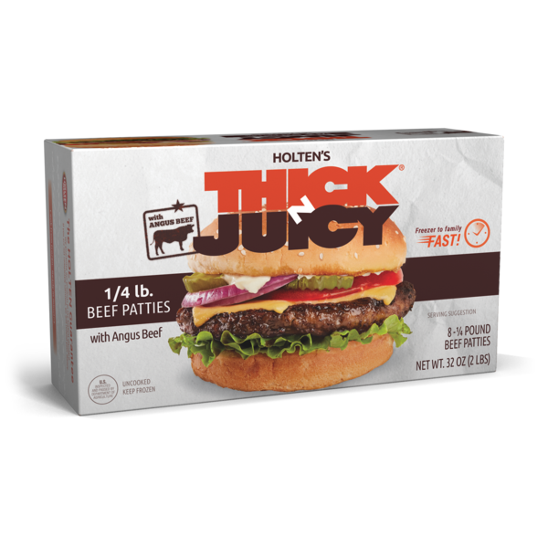 Holten's Thick N Juicy Angus Beef Patties 2 LB Holten's Thick N Juicy Angus Beef Patties 2 LB