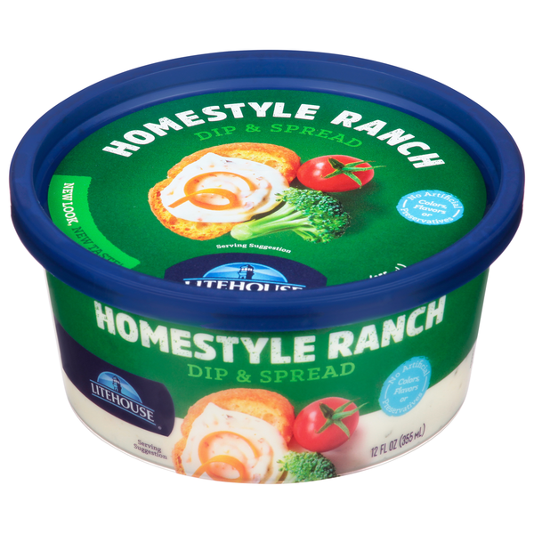LiteHouse Homestyle Ranch Dip & Spread 12 FL Oz