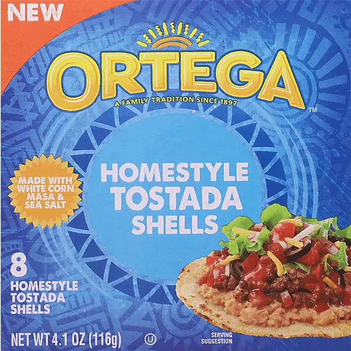 Homestyle Tostada Shells 8 Each 4.1 Oz