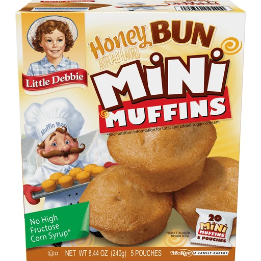 Honey Bun Mini Muffins 5 Pouches 8.44 Oz