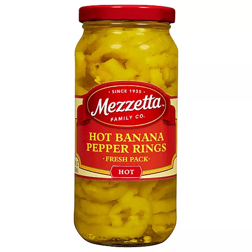 Hot Banana Pepper Rings Hot Fresh Pack 16 FL Oz