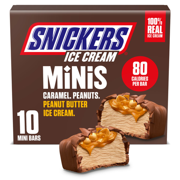 Snickers Ice Cream Minis 10 Each 9.5 Oz