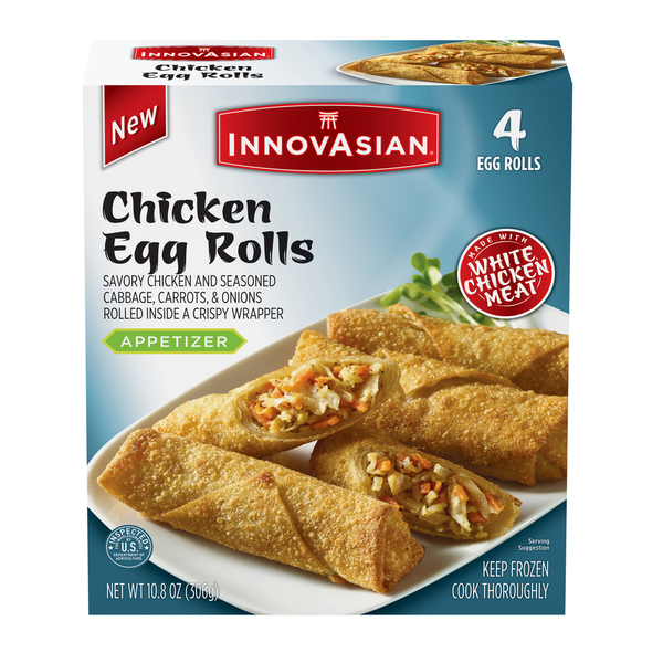 InnovAsian Chicken Egg Rolls 4 Each 10.8 Oz InnovAsian Chicken Egg Rolls 4 Each 10.8 Oz