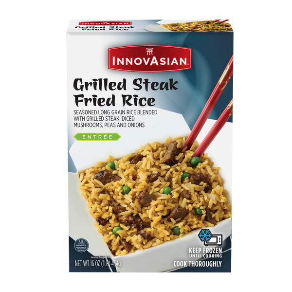 InnovAsian Grilled Steak Fried Rice 16 Oz InnovAsian Grilled Steak Fried Rice 16 Oz