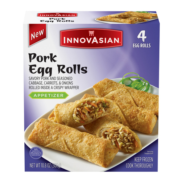 InnovAsian Pork Egg Rolls Four Each 10.8 Oz InnovAsian Pork Egg Rolls Four Each 10.8 Oz