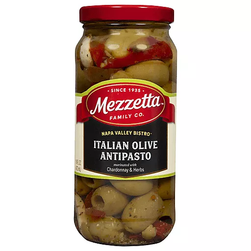 Italian Olive Antipasto W Chardonnay Herbs 16 FL Oz