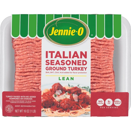 Italian Seasoned Lean 93% 7% Ground Turkey 16 Oz Italian Seasoned Lean 93% 7% Ground Turkey 16 Oz