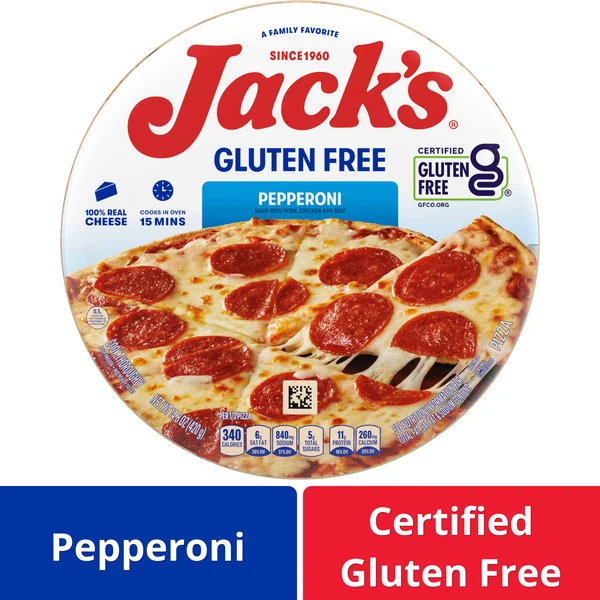 Jack's Gluten Free Pepperoni Pizza 14.8 Oz Jack's Gluten Free Pepperoni Pizza 14.8 Oz