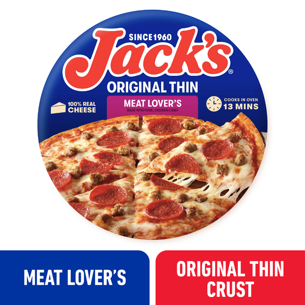 Jack's Original Thin Meat Lovers 14.4 Oz Jack's Original Thin Meat Lovers 14.4 Oz