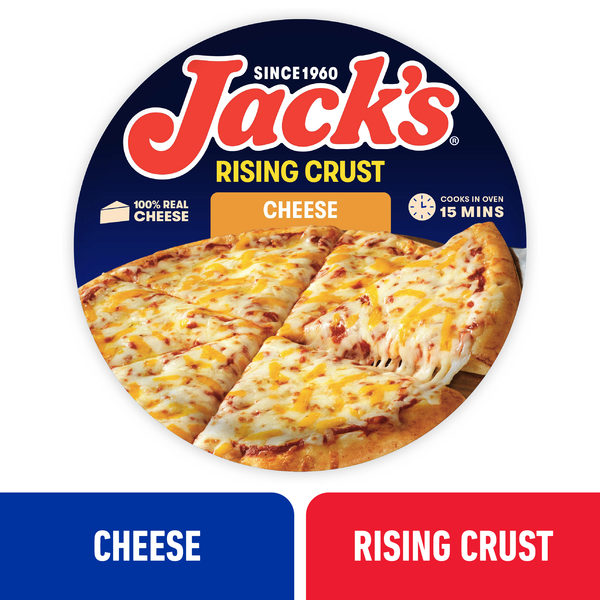 Jack's Rising Crust Cheese Pizza 25 Oz Jack's Rising Crust Cheese Pizza 25 Oz