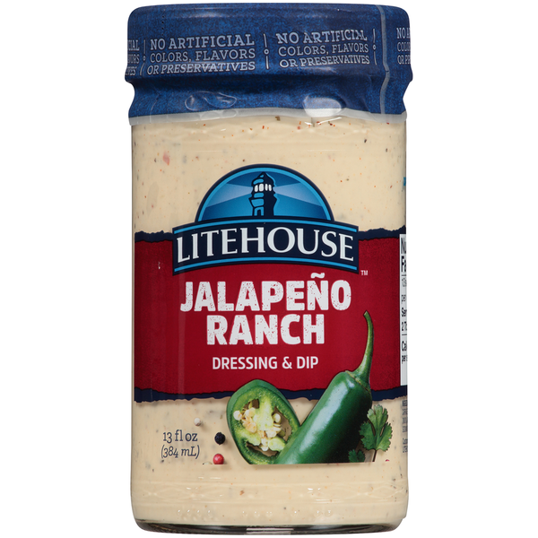 LiteHouse Jalapeño Ranch Dressing 13 FL Oz