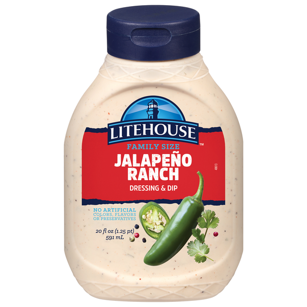 LiteHouse Jalapeño Ranch Dressing 20 FL Oz
