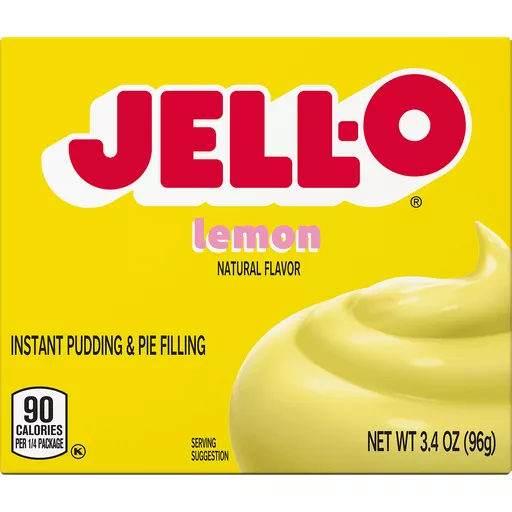 Jello Lemon Instant Pudding & Pie Filling 3.4 Oz