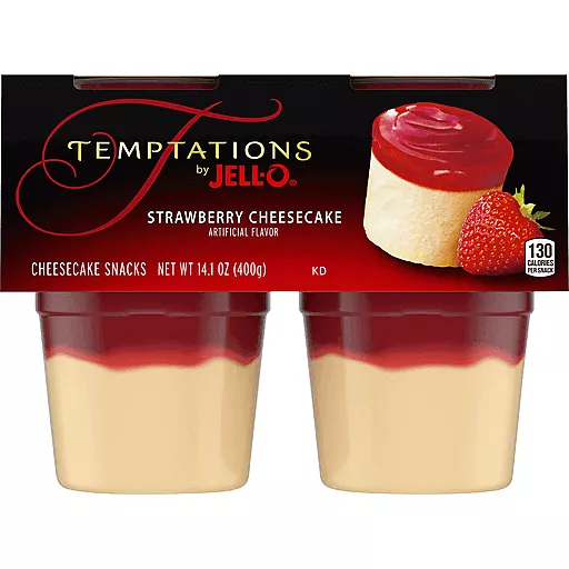Jello Temptations Strawberry Cheescake 14.1 Oz