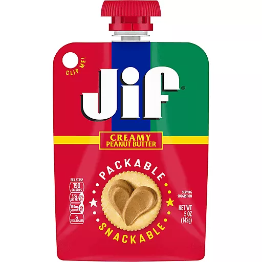 Jif Creamy Packable Snackable 5 Oz Jif Creamy Packable Snackable 5 Oz