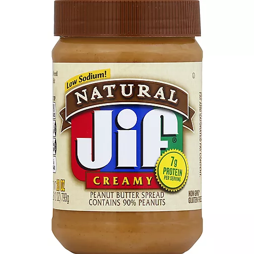 Jif Natural Creamy Peanut Butter 28 Oz Jif Natural Creamy Peanut Butter 28 Oz