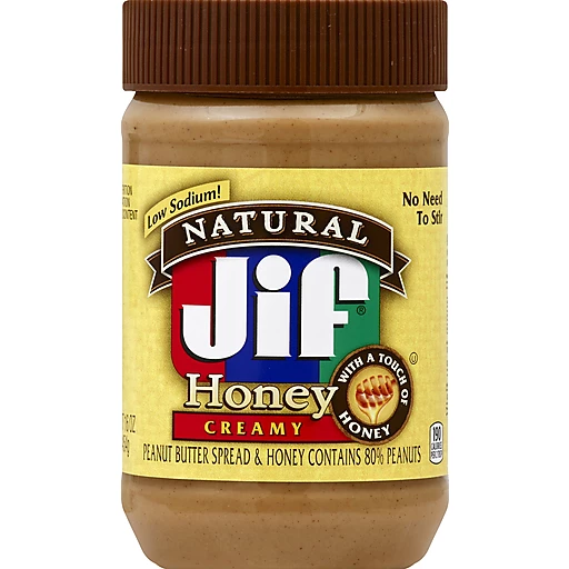 Jif Natural Honey Creamy Peanut Butter 16 Oz Jif Natural Honey Creamy Peanut Butter 16 Oz