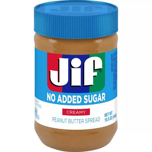 Jif No Added Sugar Creamy Peanut Butter 15.5 Oz Jif No Added Sugar Creamy Peanut Butter 15.5 Oz
