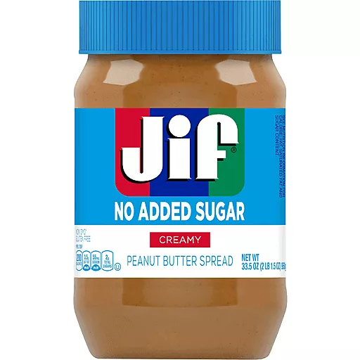 Jif No Added Sugar Creamy Peanut Butter 33.5O z Jif No Added Sugar Creamy Peanut Butter 33.5O z