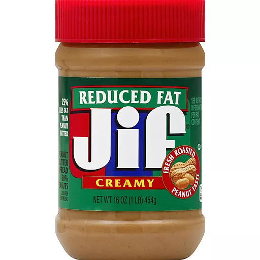 Jif Reduced Fat Creamy Peanut Butter 16 Oz Jif Reduced Fat Creamy Peanut Butter 16 Oz
