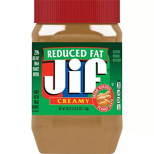 Jif Reduced Fat Creamy Peanut Butter 40 Oz Jif Reduced Fat Creamy Peanut Butter 40 Oz