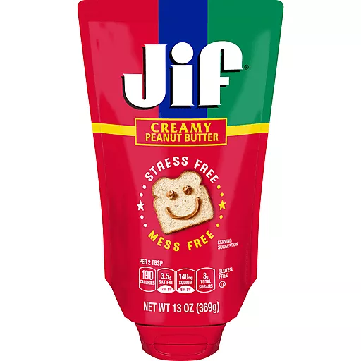 Jif Squeeze Creamy Peanut Butter 13 Oz Jif Squeeze Creamy Peanut Butter 13 Oz