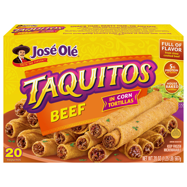José Olé Beef Taquitos 20 Oz
