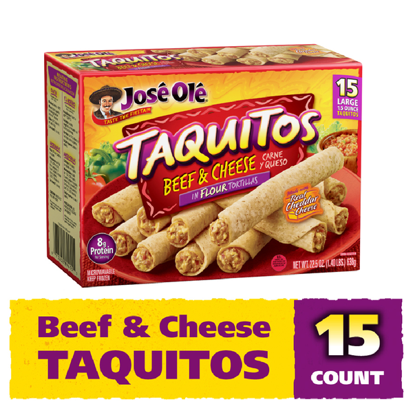José Olé Beef & Cheese Taquitos 22.5 Oz
