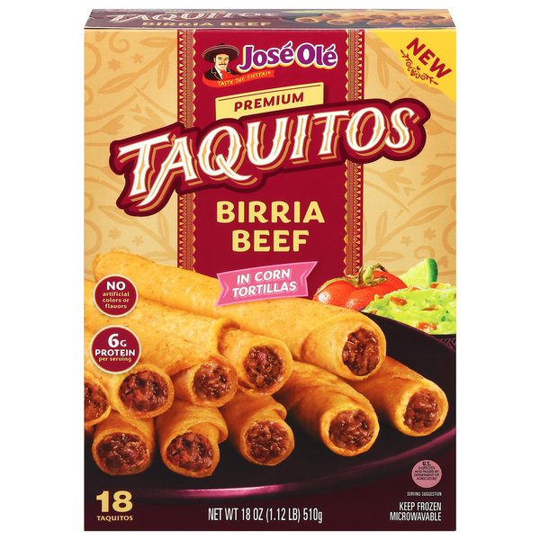 José Olé Birria Beef Taquitos 18 Oz