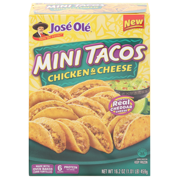 José Olé Chicken & Cheese Mini Tacos 16.2 Oz