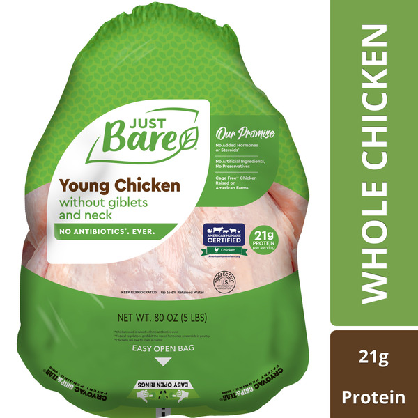 Just Bare Young Chicken 5 LB