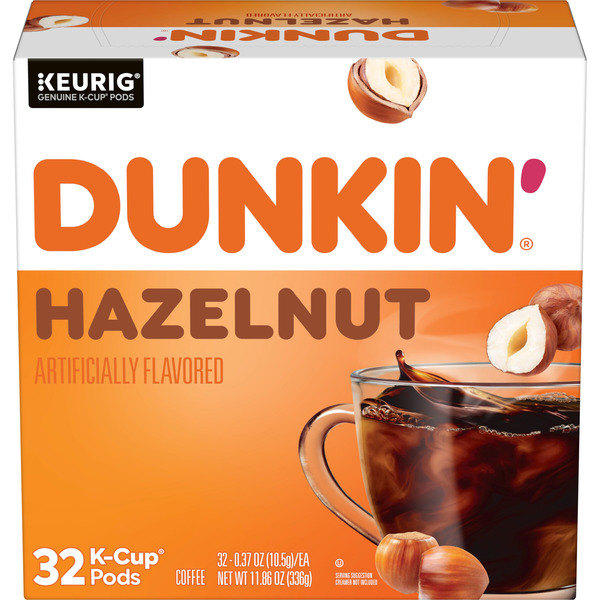 Dunkin' K-Cup Hazelnut Coffee 32 Pods 11.86 Oz