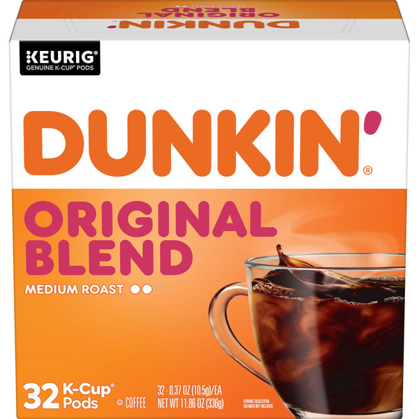 Dunkin' K-Cup Original Medium Roast 32 Pods 11.86 Oz