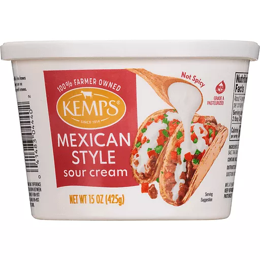 Kemps Mexican Style Sour Cream 15 Oz