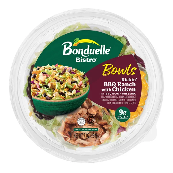 Bonduelle Bistro Kickin' BBQ Ranch with Chicken Bowl 7 Oz