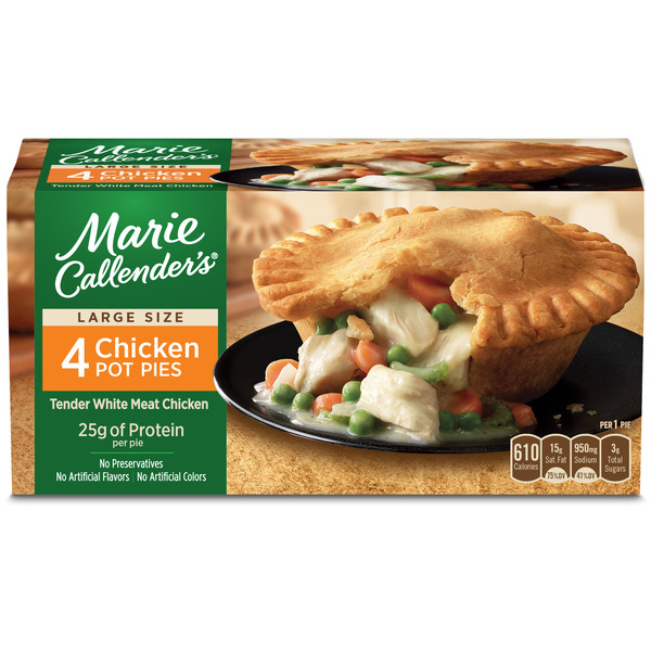 Marie Callender's Large Size Chicken Pot Pies 4 Each Marie Callender's Large Size Chicken Pot Pies 4 Each