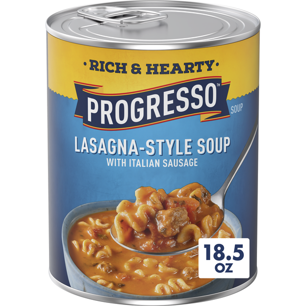 Progresso Lasagna Style Soup Italian Sausage 18.5 Oz