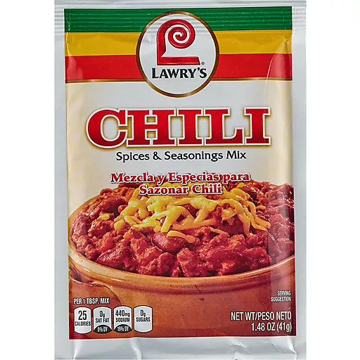 Lawry's Chili Spices Seasoning Mix 1.48 Oz Lawry's Chili Spices Seasoning Mix 1.48 Oz