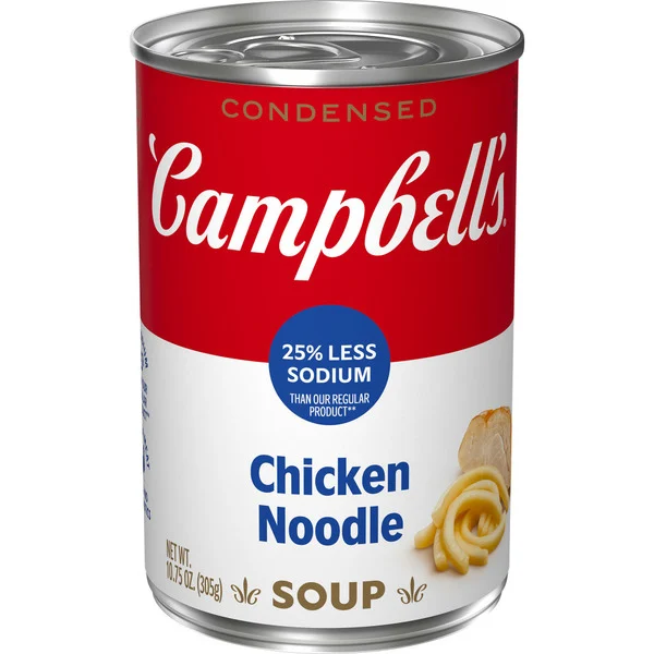Campbell's Less Sodium Chicken Noodle Soup 10.75 Oz