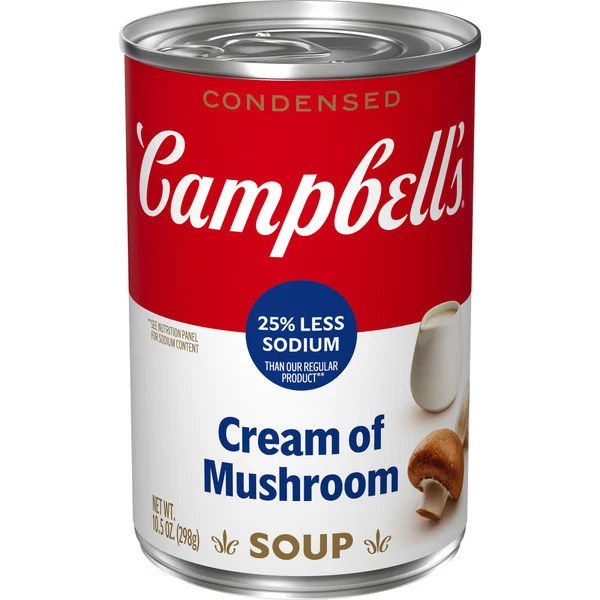 Campbell's Less Sodium Cream Of Mushroom 10.5 Oz