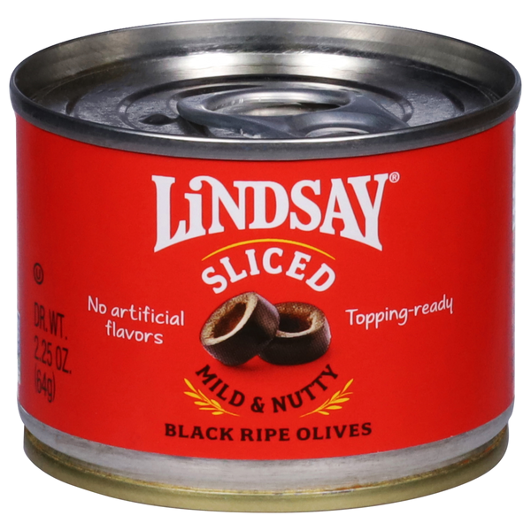 Lindsay Sliced Black Olives 2.25 Oz Lindsay Sliced Black Olives 2.25 Oz