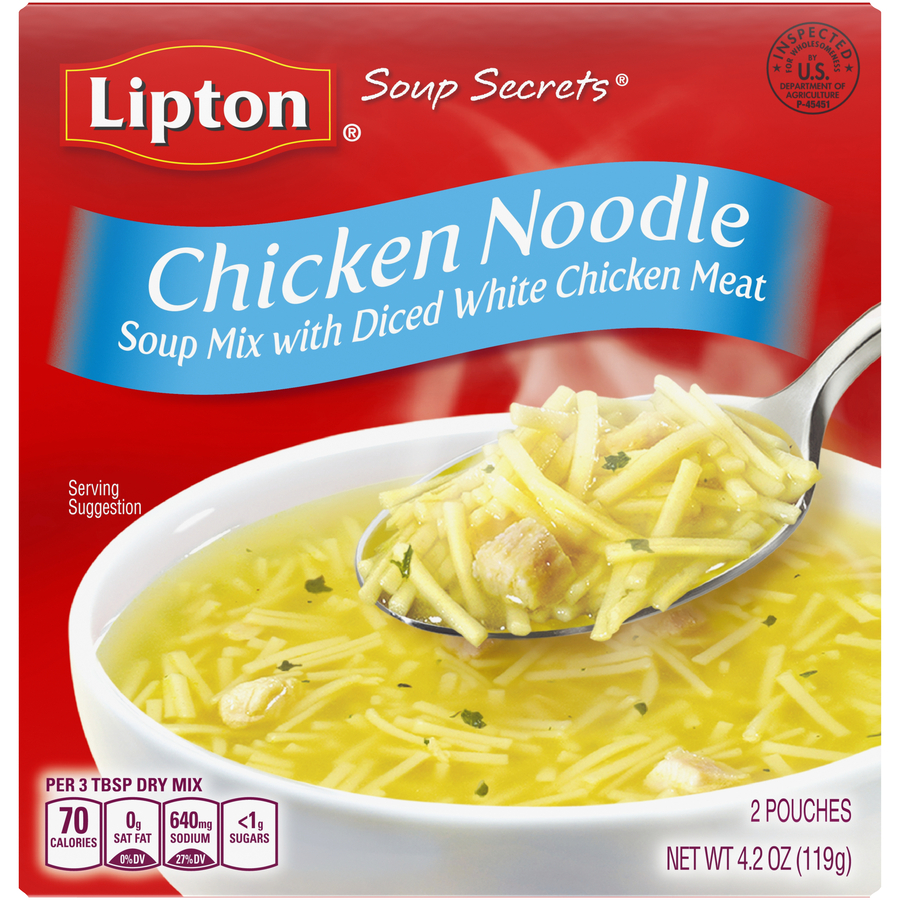 LiptonChickenNoodleSoupMixDicedWhiteChickenMeat4.2Oz