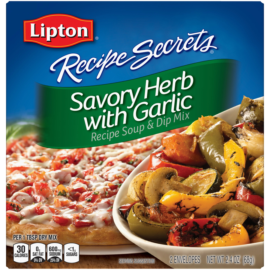LiptonRecipeSecretsSavoryHerbGarlicSoupDipMix2.4Oz