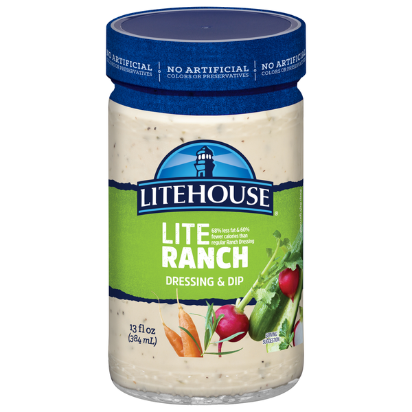 LiteHouse Lite Ranch Dressing 13 FL Oz