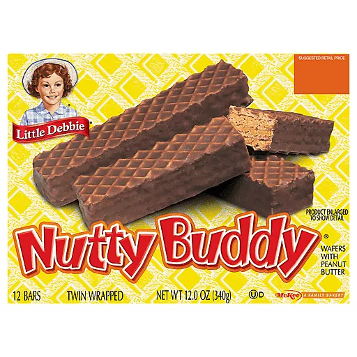 Little Debbie Nutty Buddy Bars 12 Each 12.0 Oz