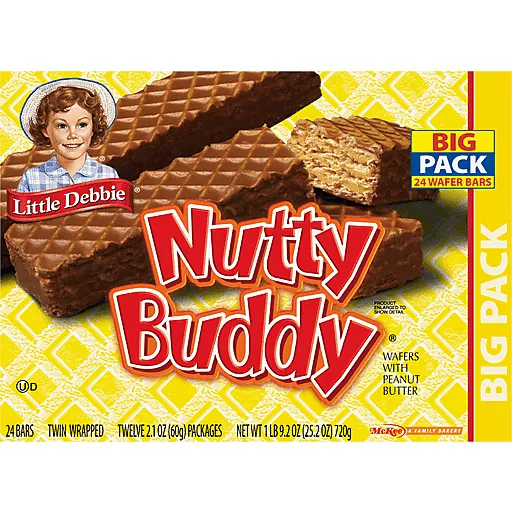Little Debbie Nutty Buddy Big Pack 1 LB 9.2 Oz