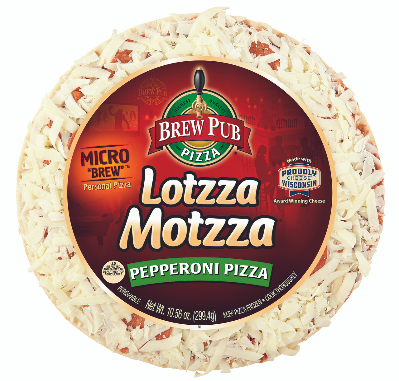 Lotzza Motzza Pepperoni Pizza 10.56 Oz Lotzza Motzza Pepperoni Pizza 10.56 Oz