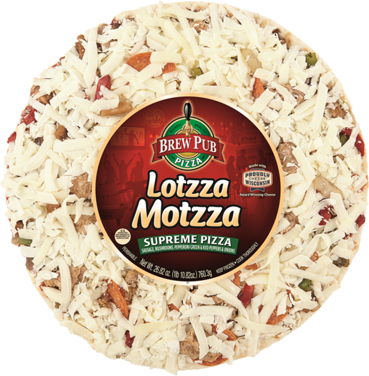 Lotzza Motzza Supreme Pizza 26.82 Oz Lotzza Motzza Supreme Pizza 26.82 Oz