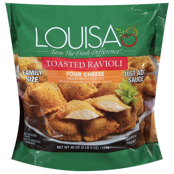 Louisa 4 Cheese Toasted Ravioli 40 Oz