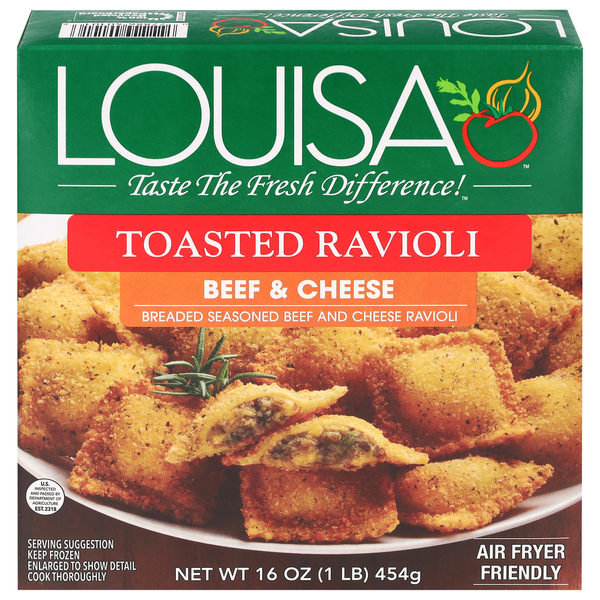 Louisa Beef & Cheese Toasted Ravioli 16 Oz